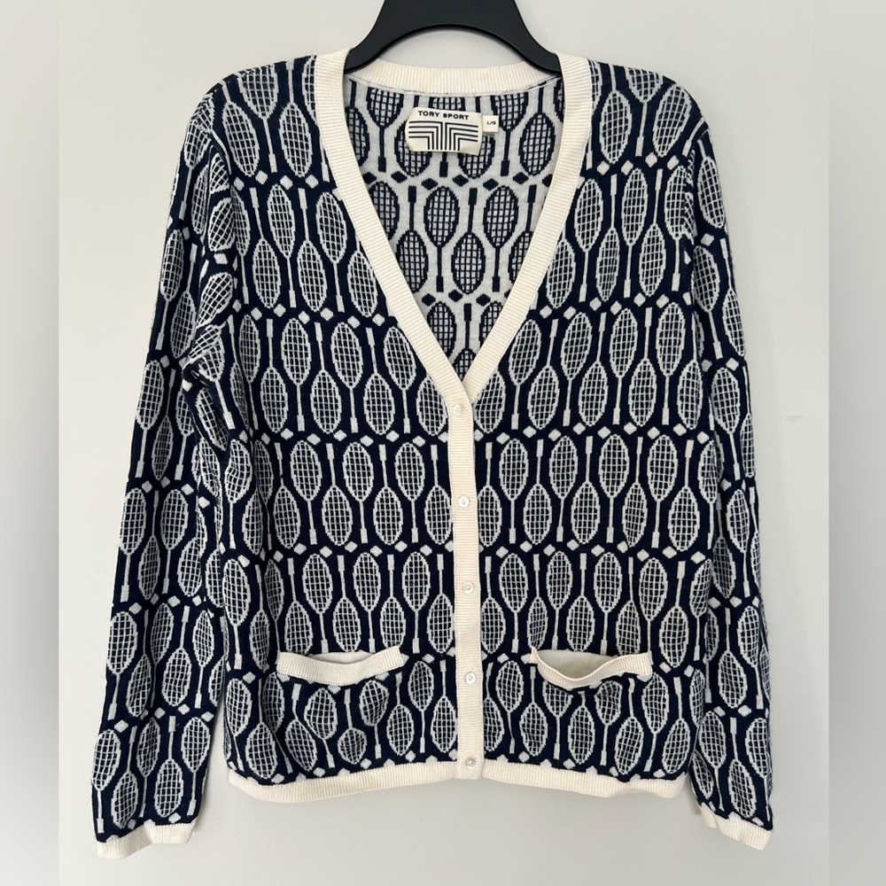 Tory Burch Jacquard Cardigan